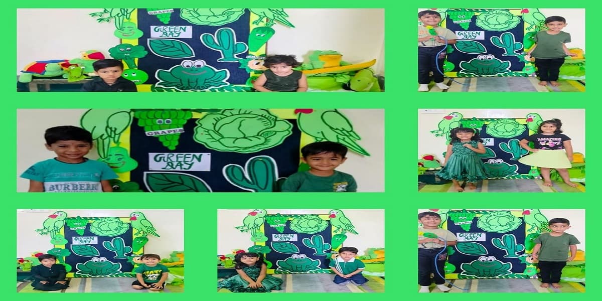 Celebrating Green Day with our Tiny Tots!